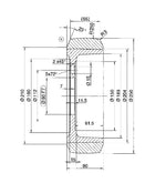 Load image into Gallery viewer, Ruota Motrice 250x50 Foro 80