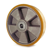 Ruota direttrice poliuretano rosso