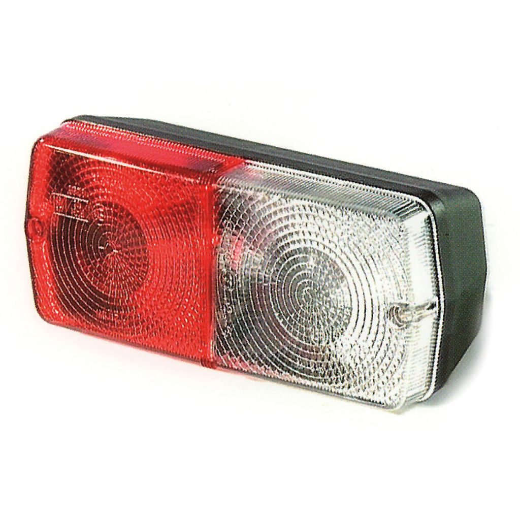 Fanale posteriore rosso/bianco